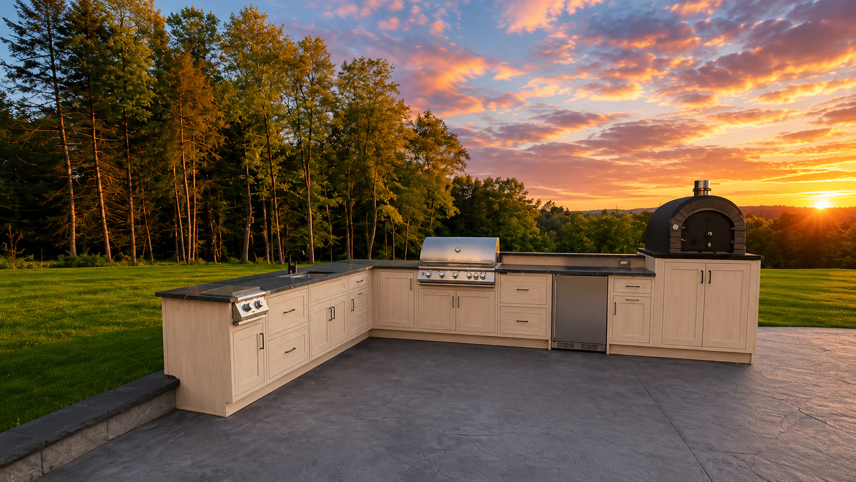 Traditional Outdoor Kitchen Outdoor Kitchen Remodel by R3 Cabinets project photo